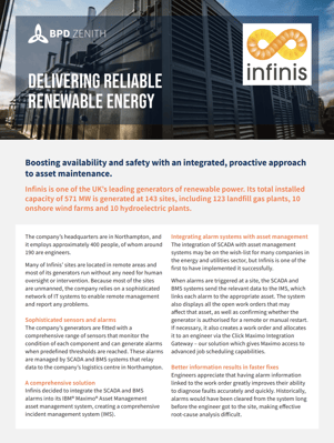 Cover BPD Infinis Reliable Renewable Case Study